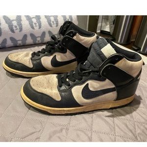 Nike Dunk High Light Bone Black Light Liquid Lime